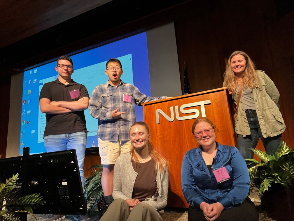 Summer 2023: (left to right) Joey Loiselet, John Yoo, Haley Frankovich, Erin Schell, Dr. Ashleigh Baber