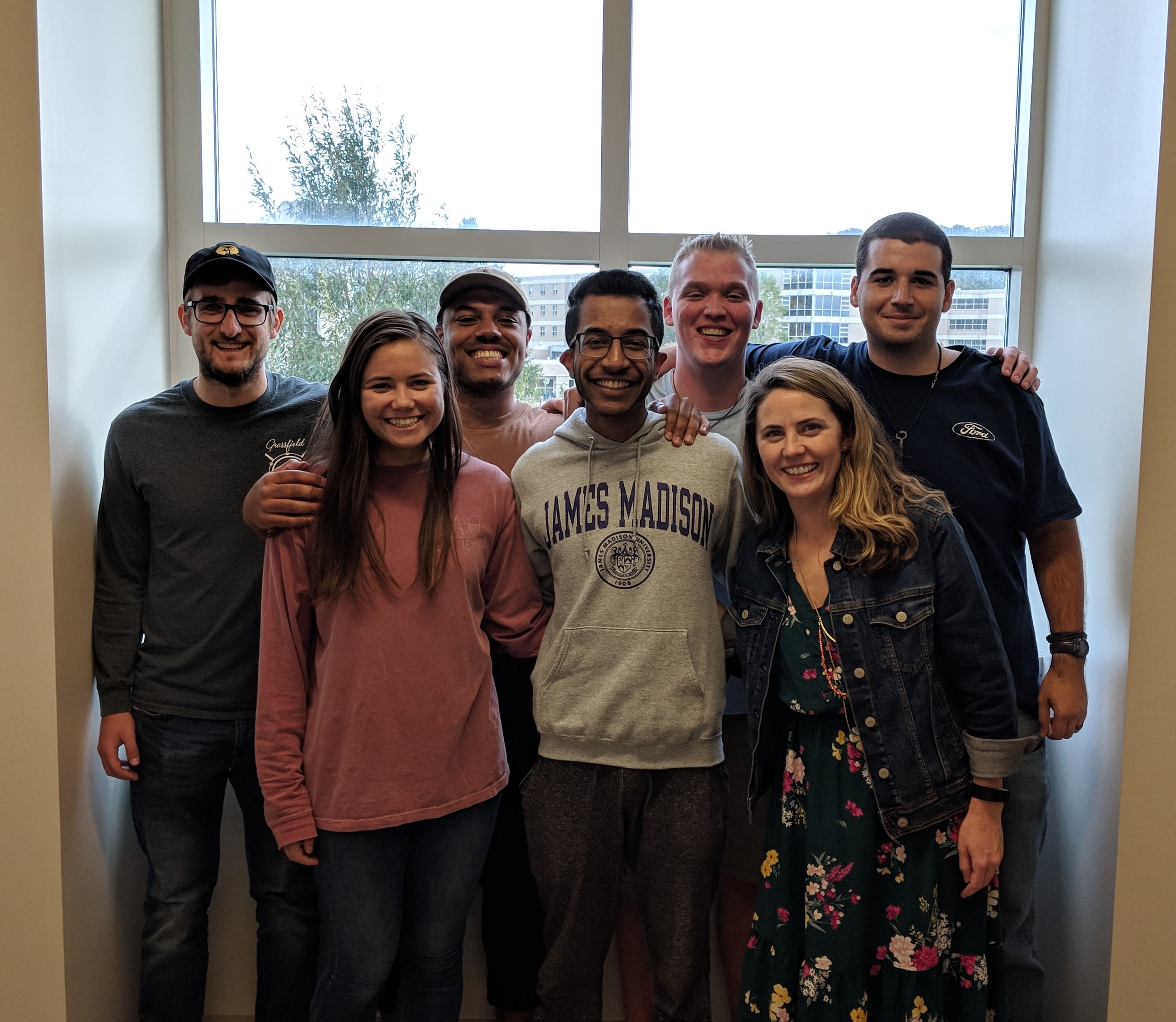 F18 Baber Group: Eric, Maria, Max, Hasan, Jordon, Dr. Baber, Daniel
