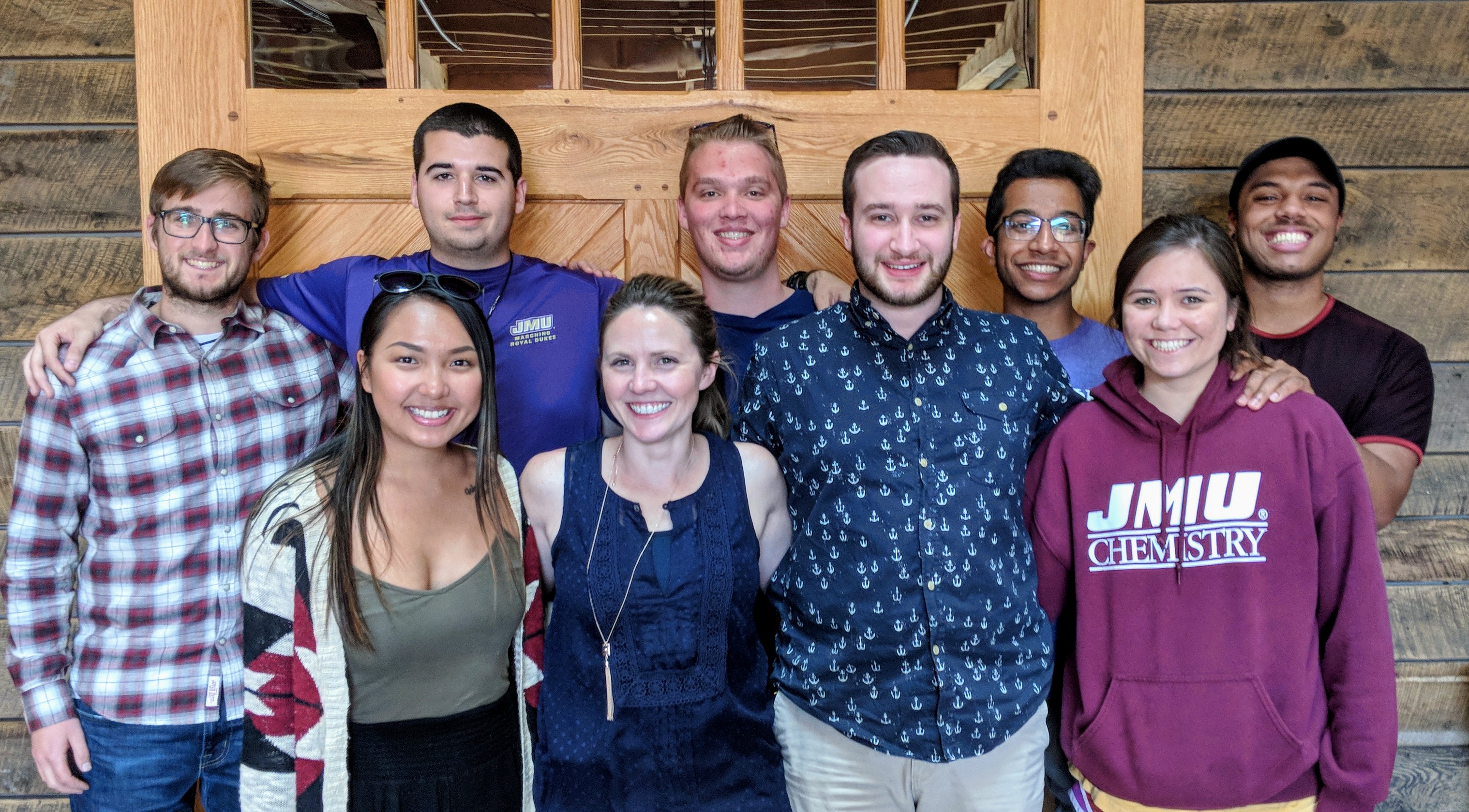 Baber Group Spring 2018: Eric, Vivian, Daniel, Dr. Baber, Jordon, Jeremy, Hasan, Maria, Max