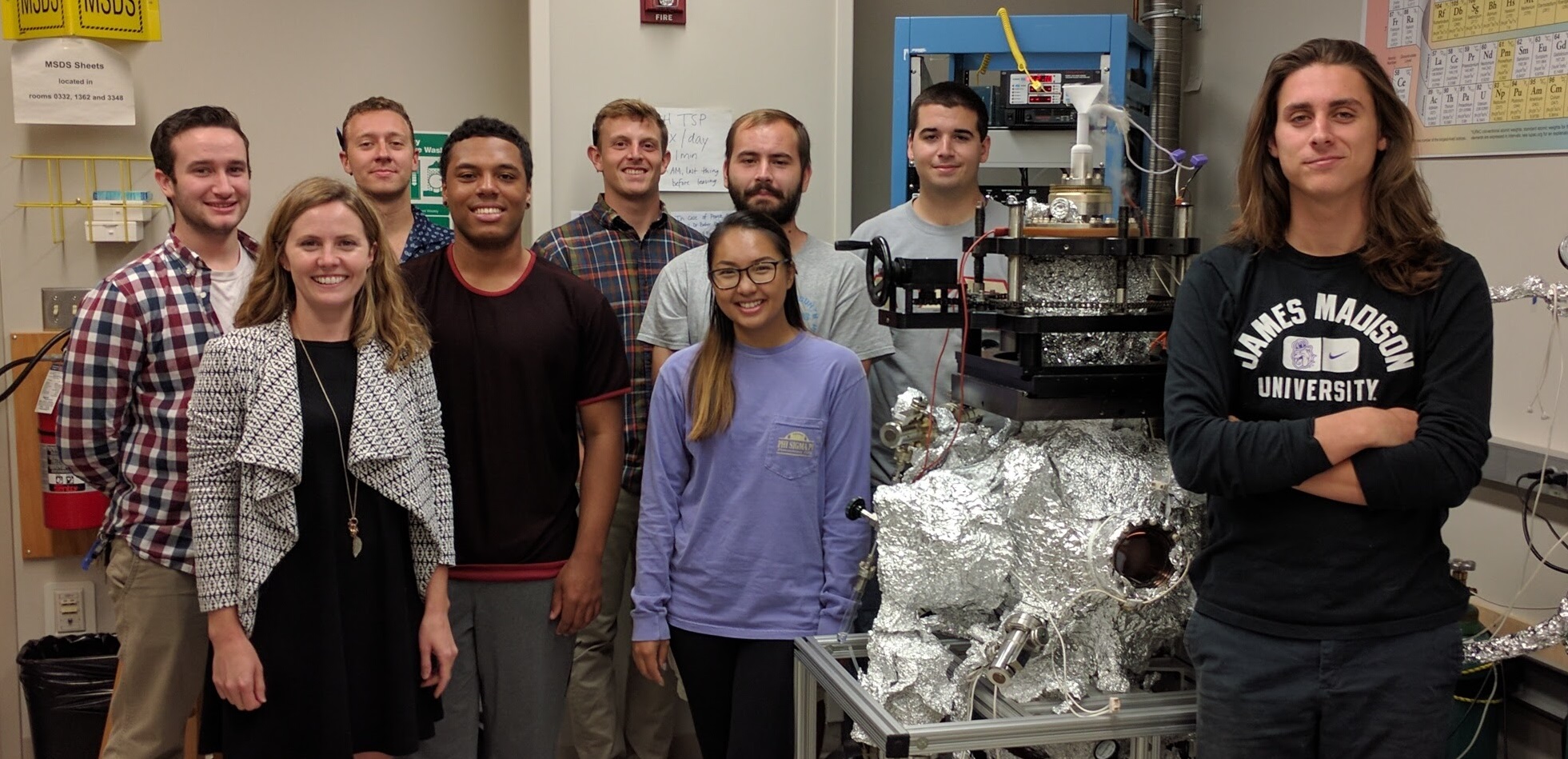 Baber Group Fall 2016: Jeremy, Dr. Baber, Wil, Max, David, Vivian, Dylan, Daniel, Nick