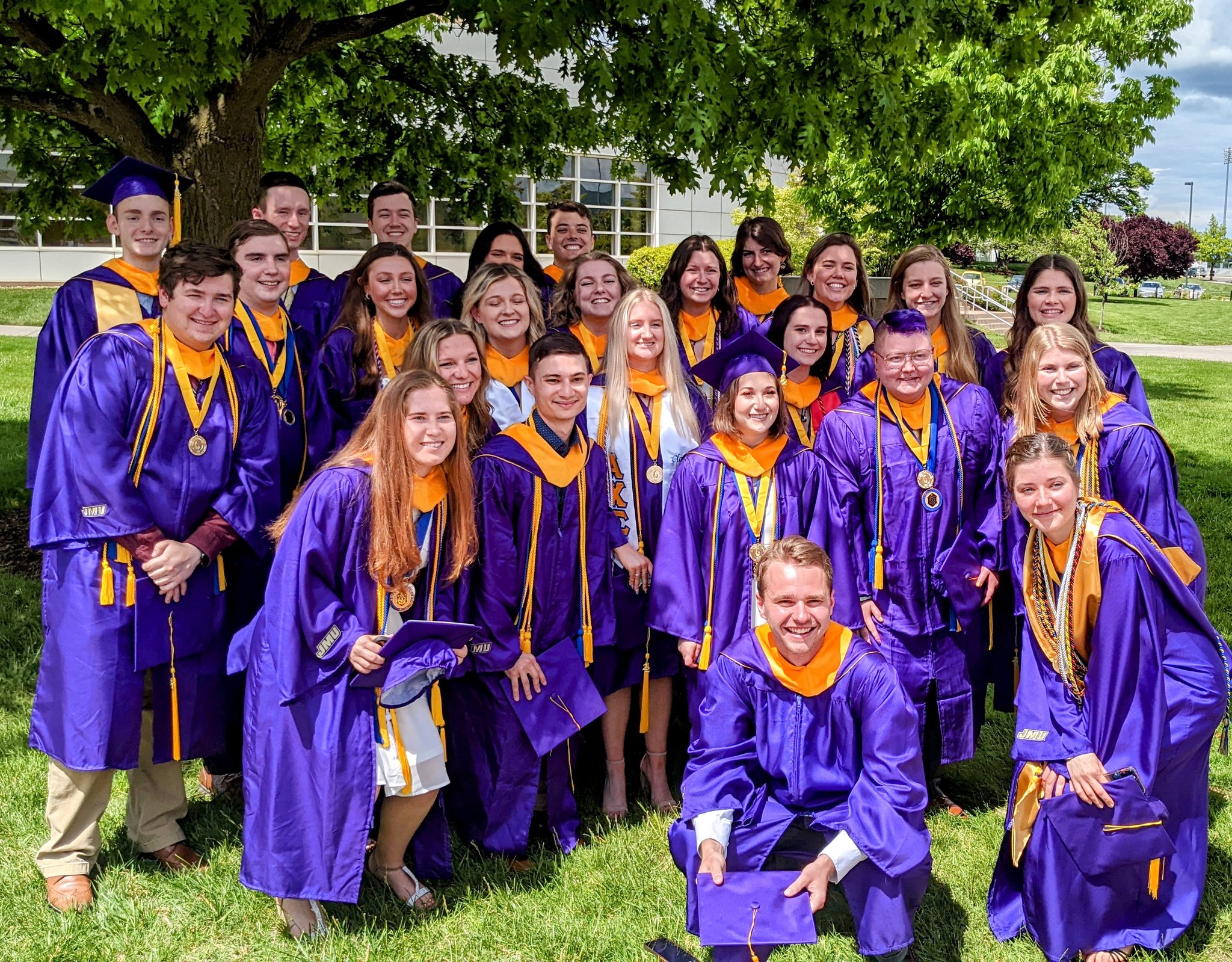 Congratulations to 2022 JMU grads: Clayton, Lyssa, and Jessie!