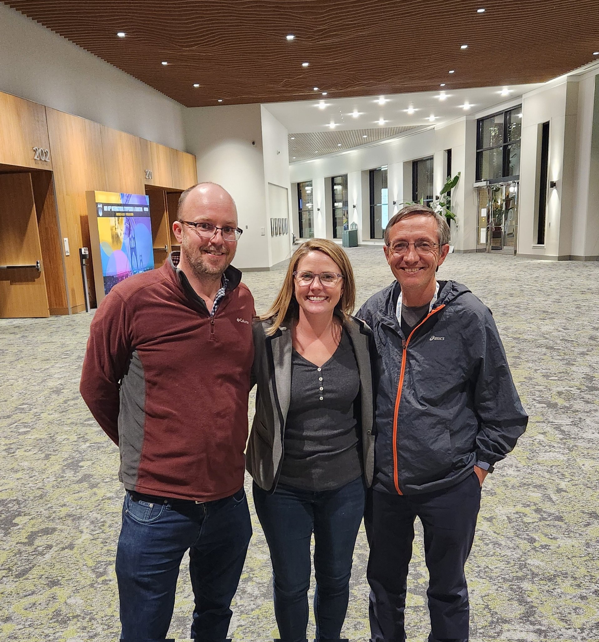 Dr. Baber reunites with Dr. Charlie Sykes and Dr. Dario Stacchiola at AVS 69
