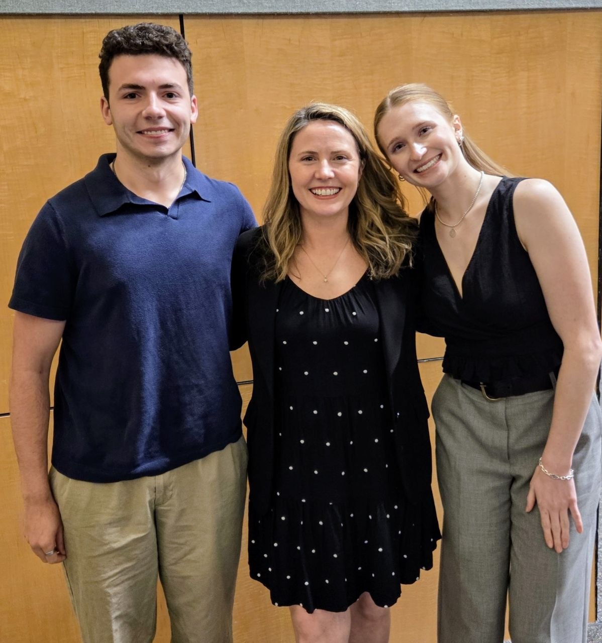 Joey Loiselet, Dr. Baber, and Haley Frankovich together at Awards Night