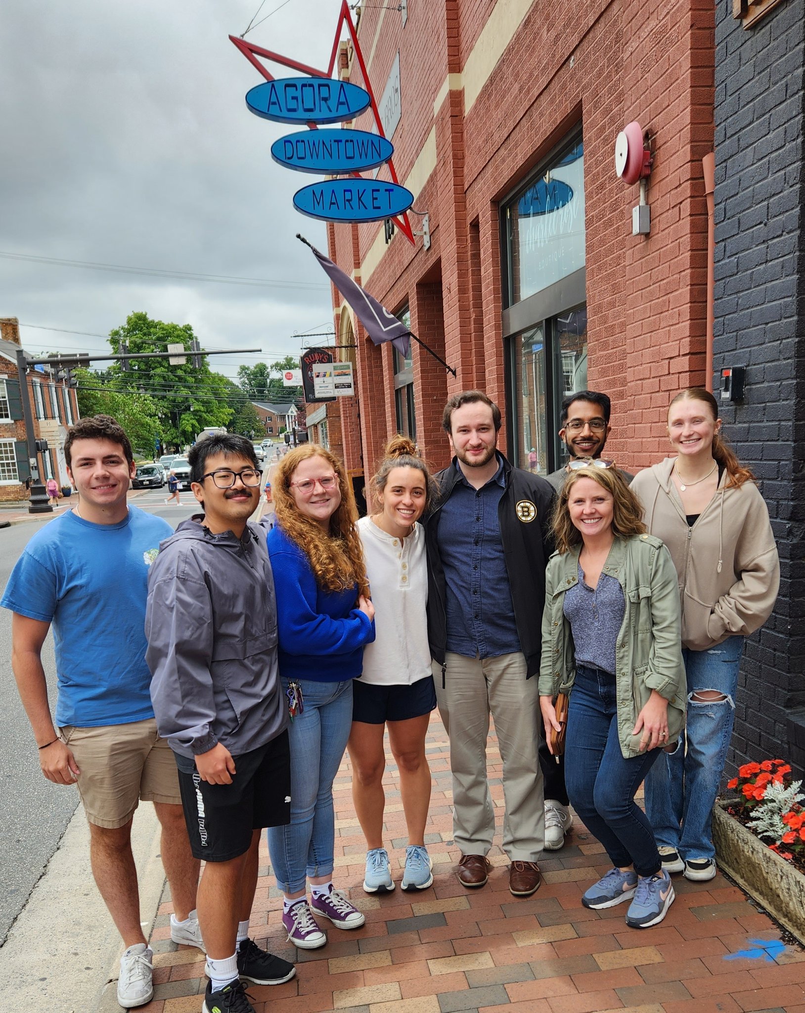 Jeremy Wilke (’18) and Hasan Kaleem (’20) visit during REU 2023